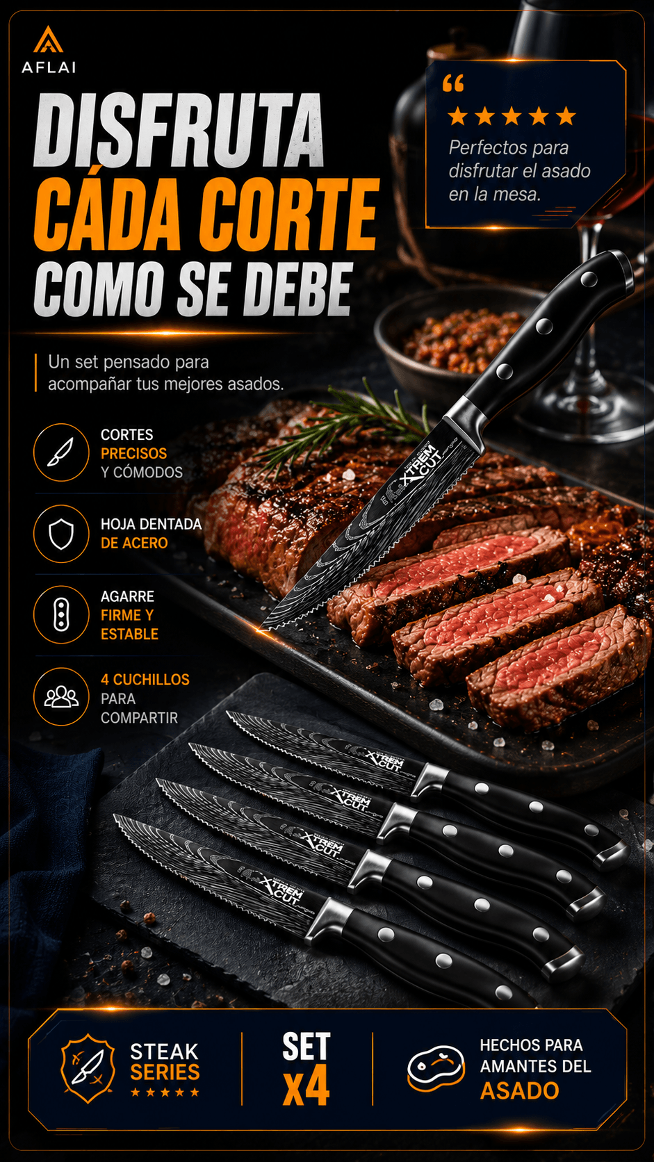 Set Cuchillos de Carne