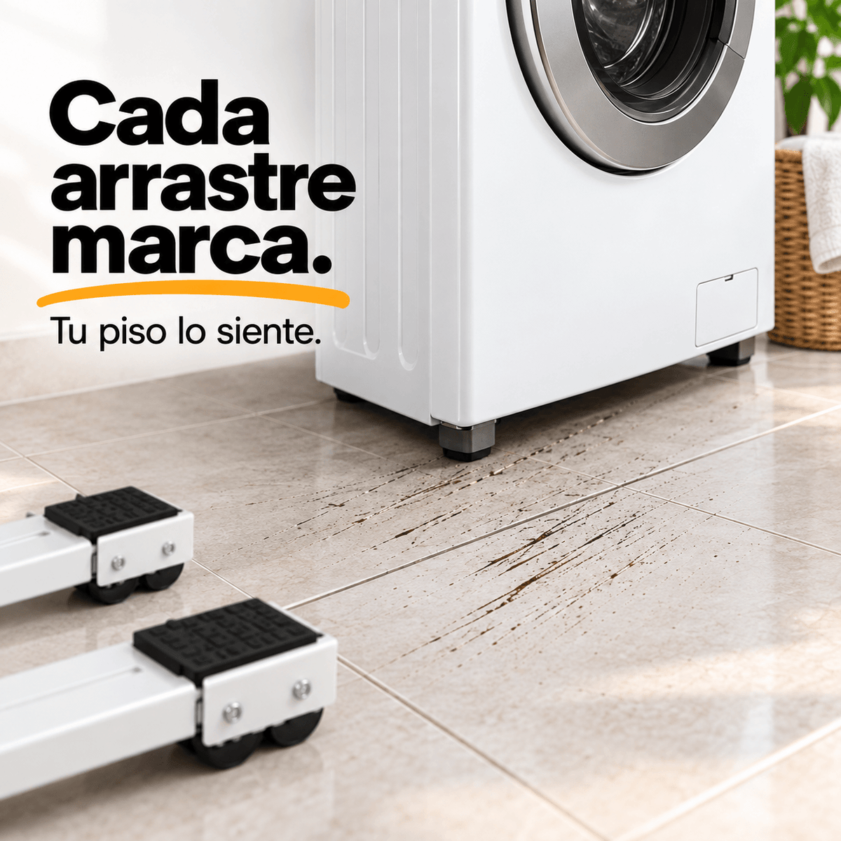 Soporte con ruedas para Refri y Lavadora