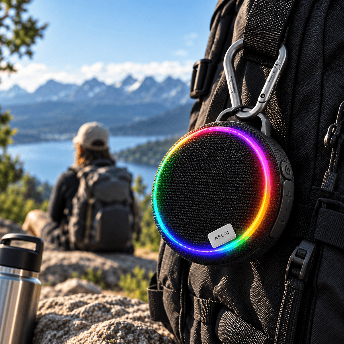 Parlante Colgante Bluetooth con Luces RGB | Sonido + Luz Sincronizada